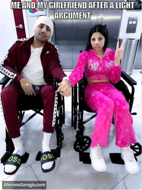 Me And My Girlfriend After A Light Argument