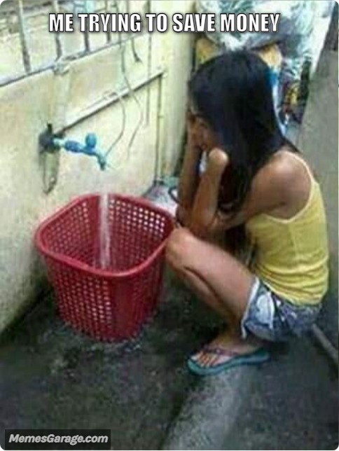 Me Trying To Save Money
