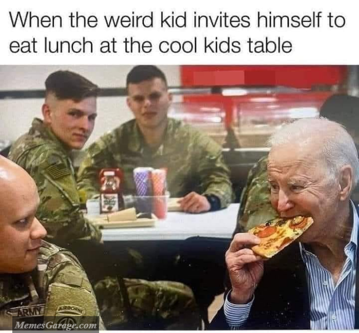 When The Weird Kid Invites Himself To Eat Lunch At The Cool Kids Table