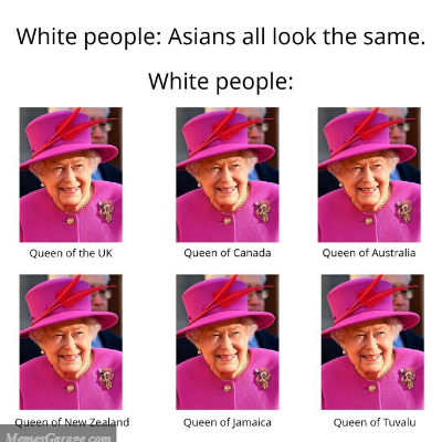 White People: Asians All Look The Same