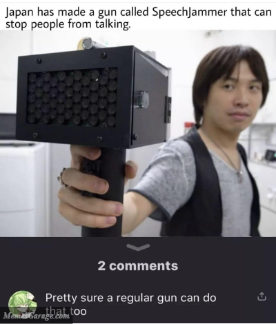 Japan Has Made A Gun Called Speech Jammer That Can Stop People From Talking