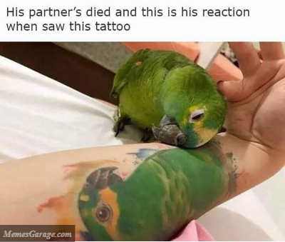 His Partner's Died And This Is His Reaction When Saw This Tattoo