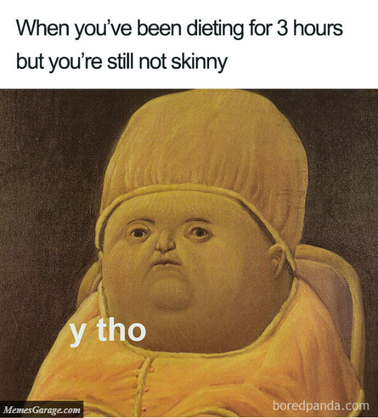 When You've Been Dieting For 3 Hours But You're Still Not Skinny
