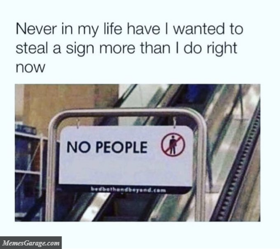 No People Sign