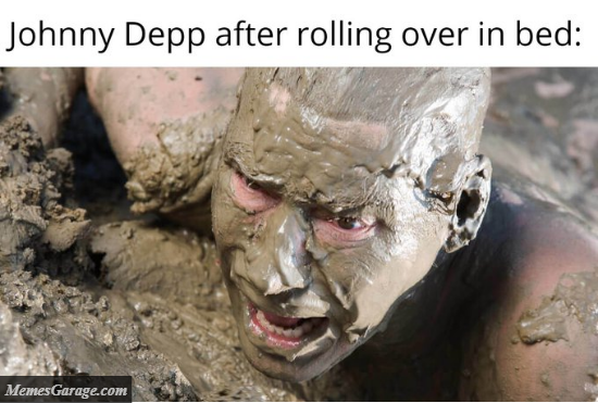 Johnny Depp After Rolling Over In Bed