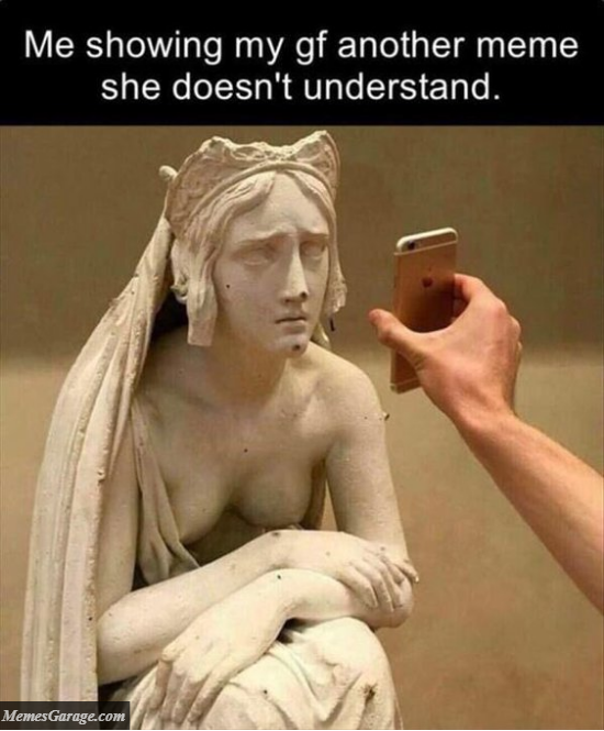 Me Showing My Gf Another Meme She Doesn't Understand