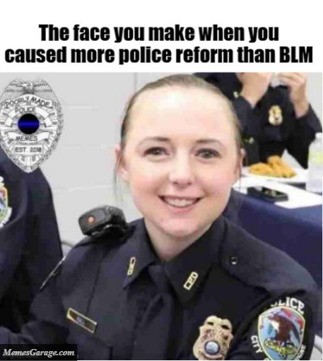 The Face You Make When You Caused More Police Reform Than Blm Meme