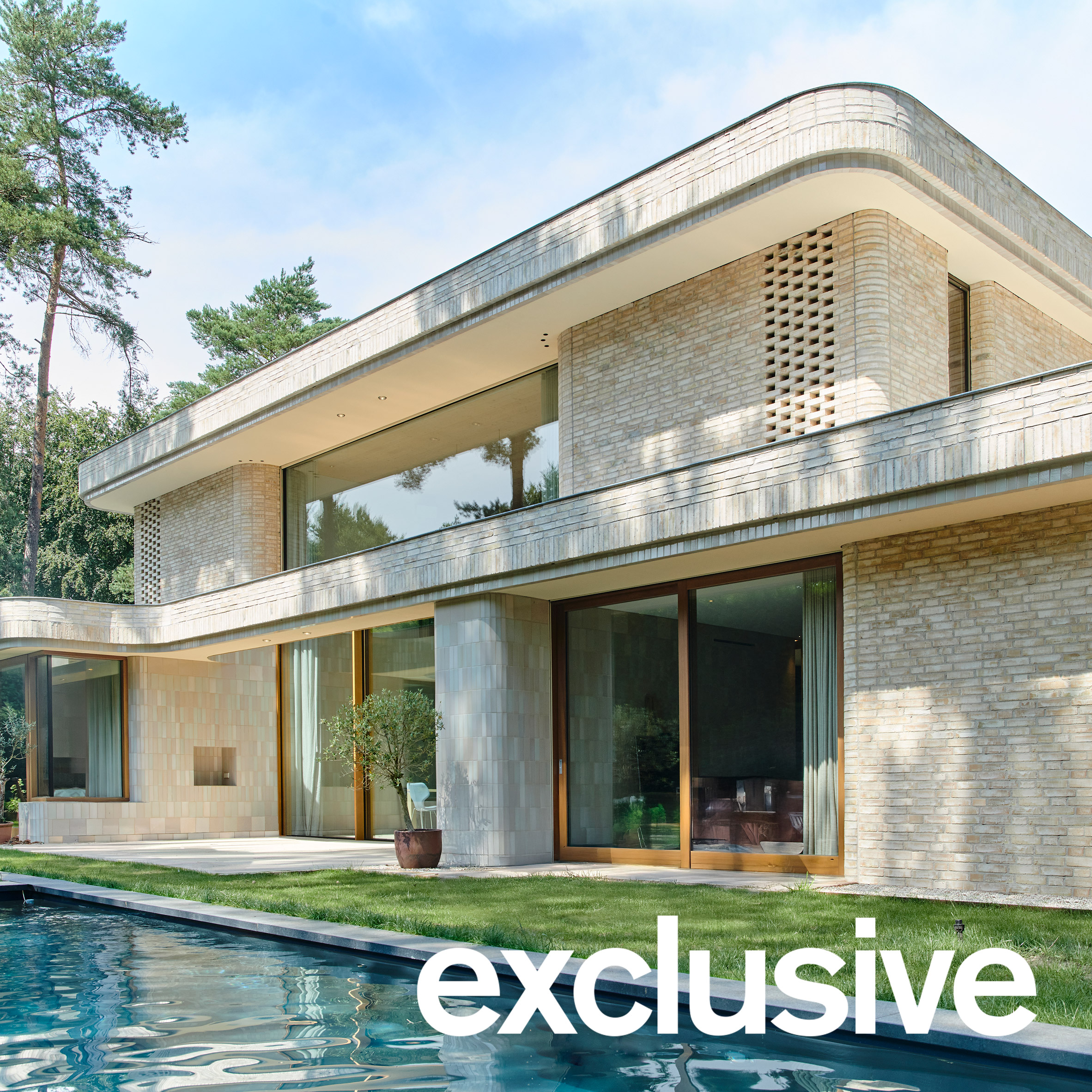 Jeroen Spee Architecten nestles pale brick Villa Bilt into Dutch forest