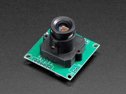 TTL Serial JPEG Camera with NTSC Video - TTL camera module breakout with large lens