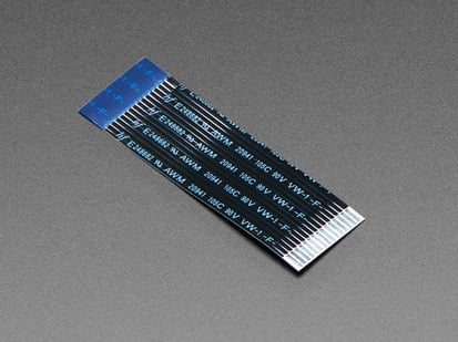 Flex Cable for Raspberry Pi Camera or Display - 50mm / 2" - Angled shot of Flex Cable for Raspberry Pi Camera or Display - 50mm / 2"