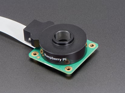 Raspberry Pi High Quality Camera – M12 Lens Mount - Close up shot of Raspberry Pi M12 camera mount.