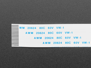 Close-up of FPC ribbon cable.