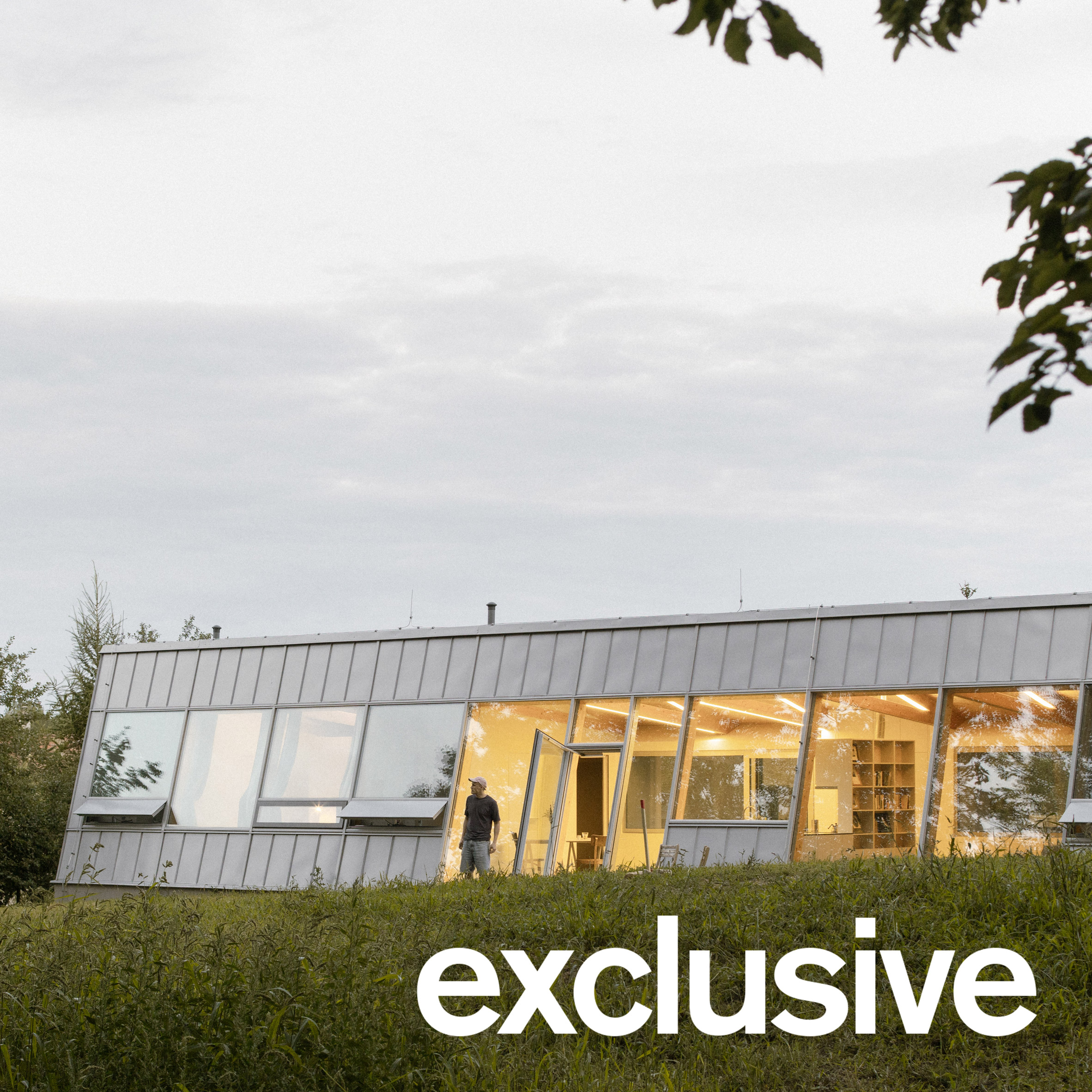 Slanted facade encloses modular Czech home by Papundekl Architects