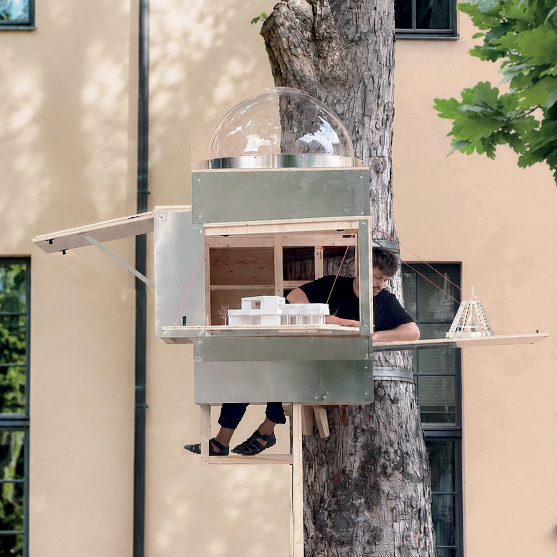 Baumhaus Office treehouse in Weimar by Opposite Office