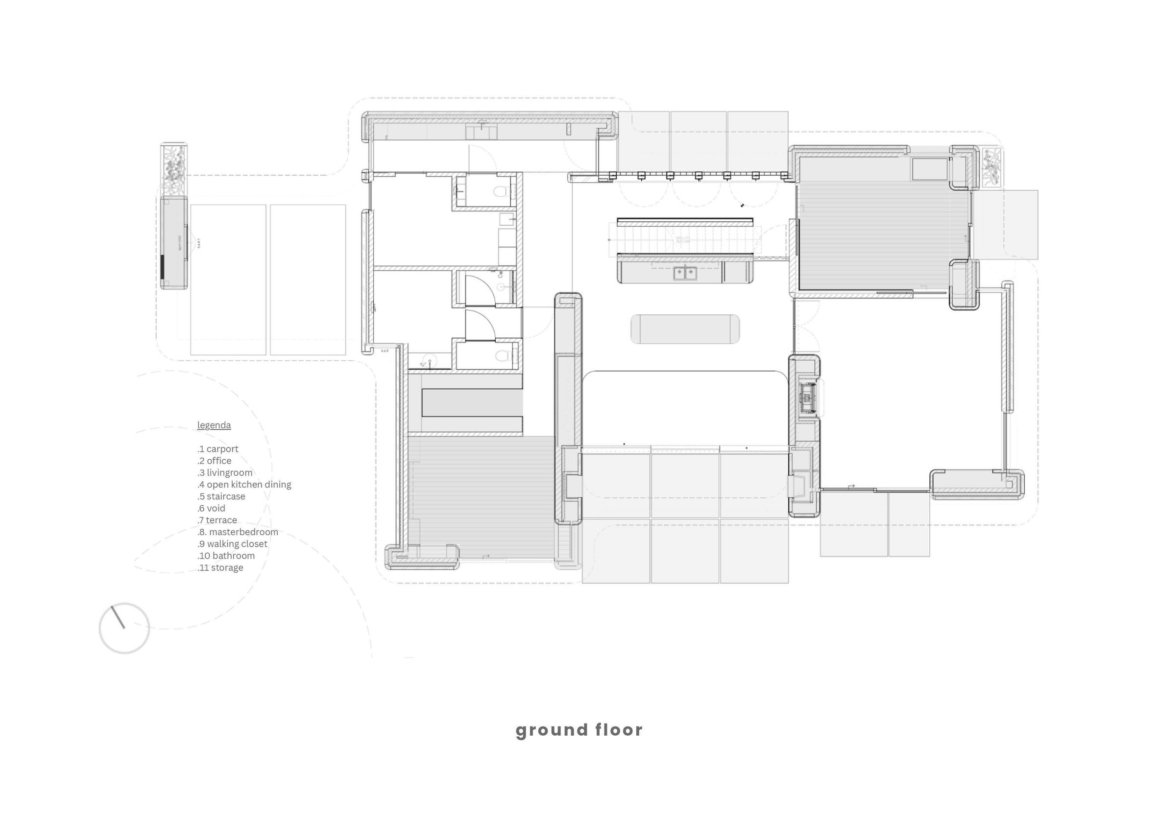 Plan of Villa Bilt by Jeroen Spee Architecten