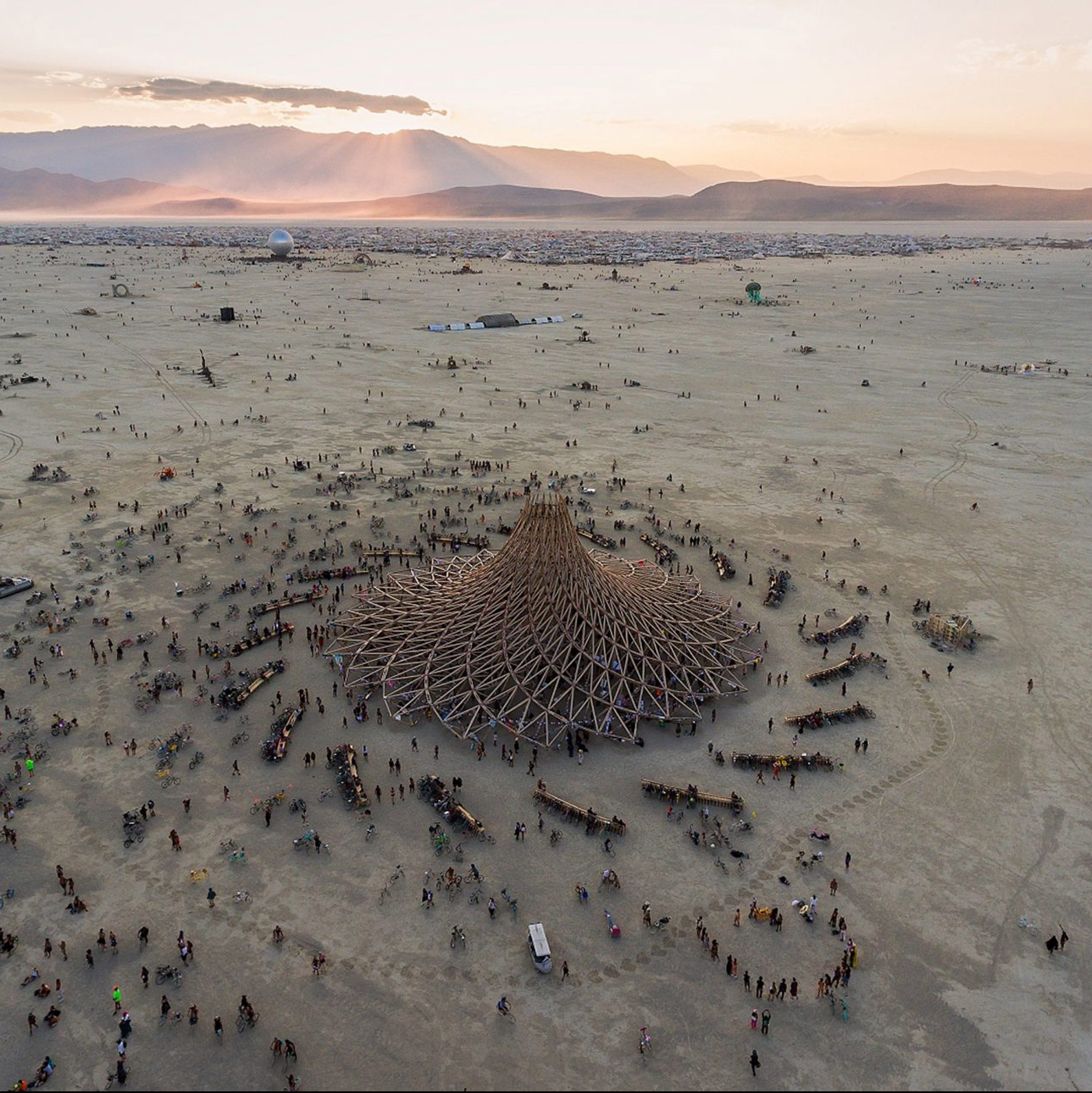 Twelve installations designed by architects at Burning Man over the years