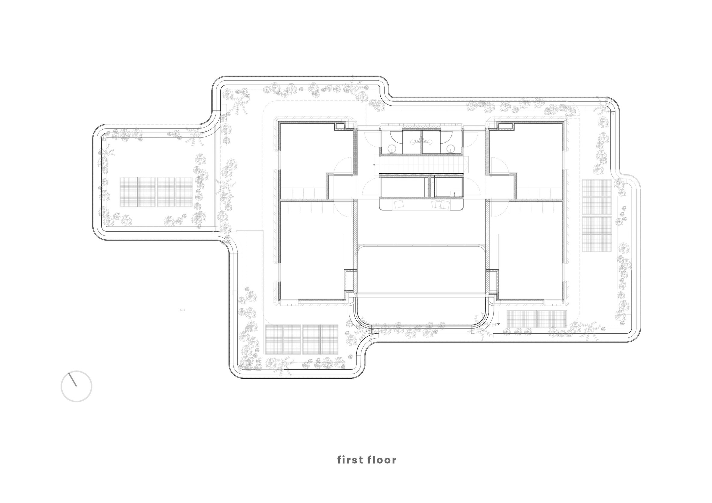 Plan of Villa Bilt by Jeroen Spee Architecten