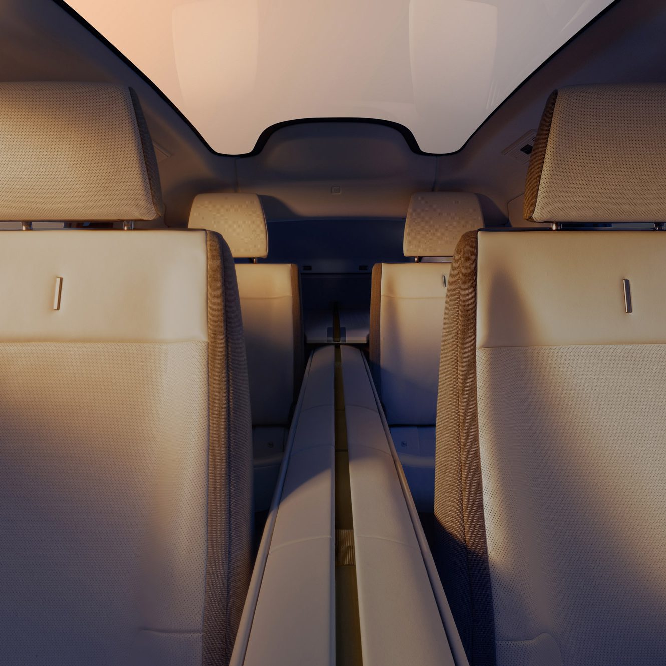 Jaguar Type 01 electric car interior