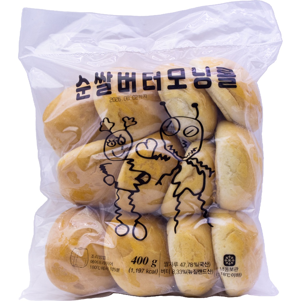 외계인방앗간 순쌀버터모닝롤 400g