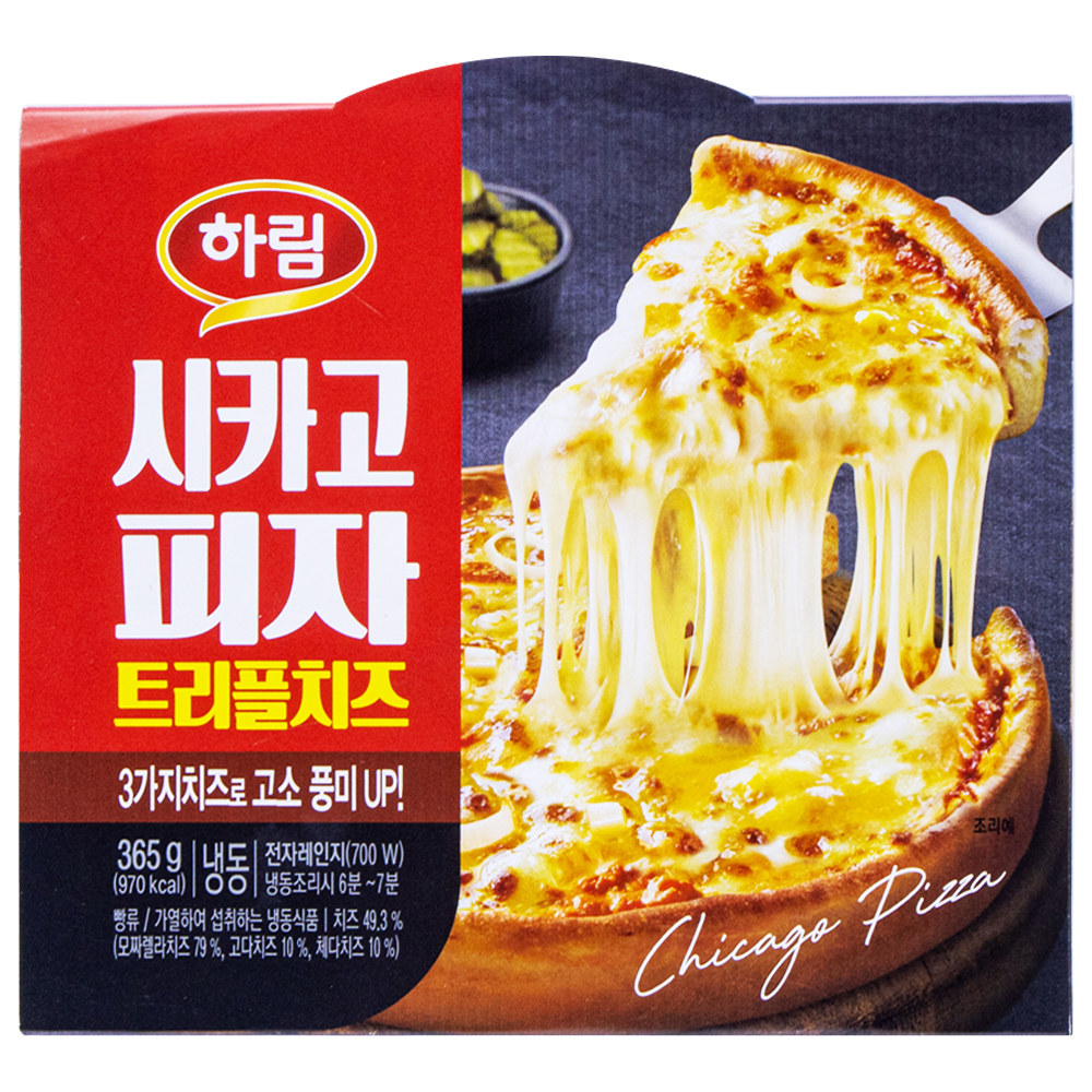 하림 시카고피자 트리플치즈 365g