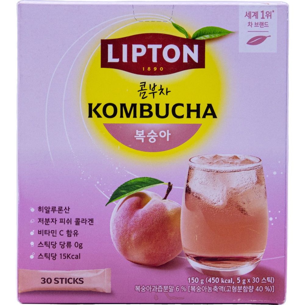 립톤 콤부차 아이스티 복숭아맛 5g