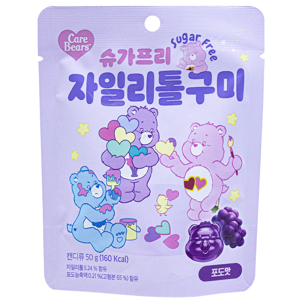 케어베어 자일리톨구미 포도맛 50g