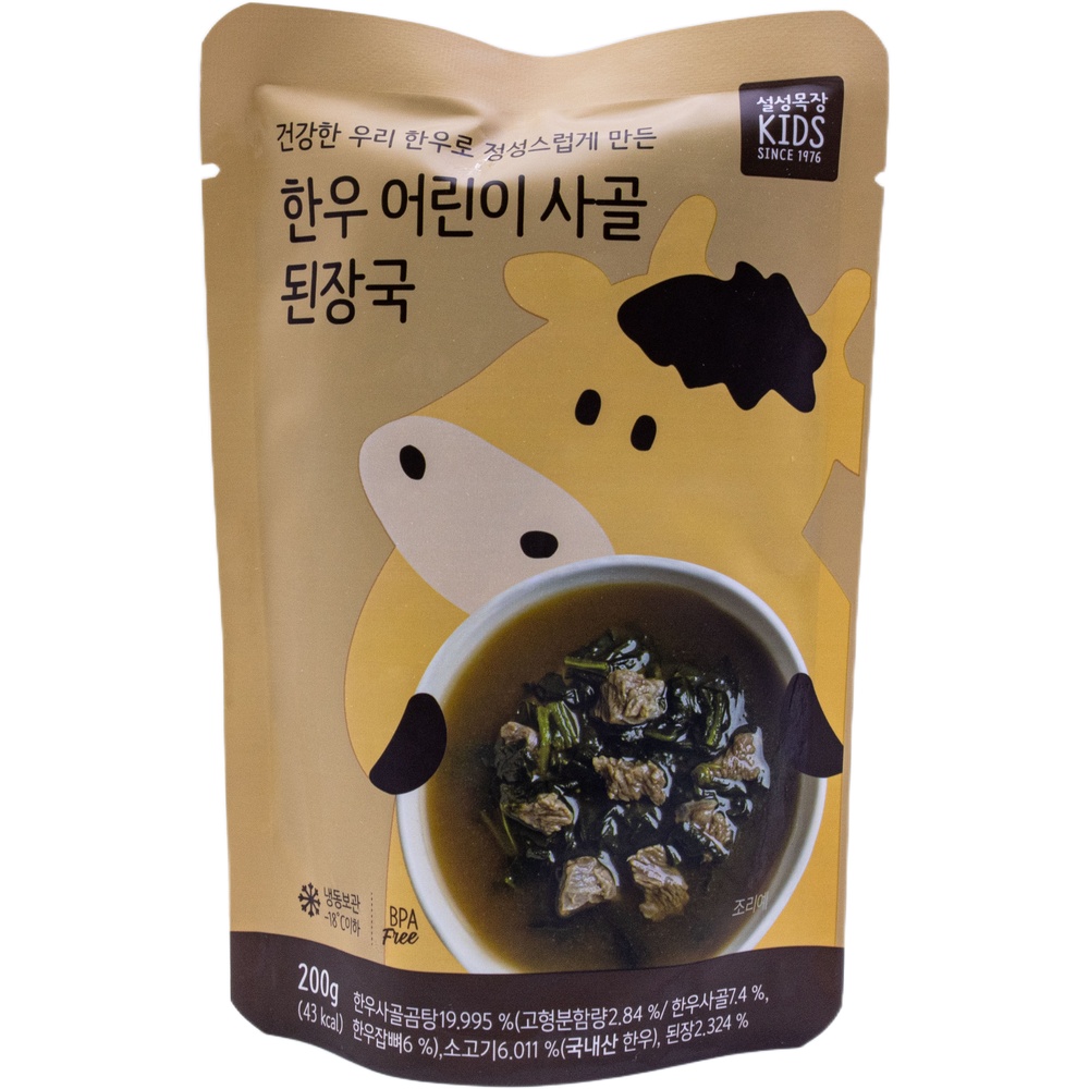 설성목장 키즈 한우 어린이 사골 된장국 200g