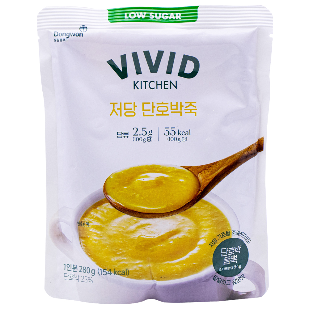 동원 비비드키친 저당 단호박죽 280g