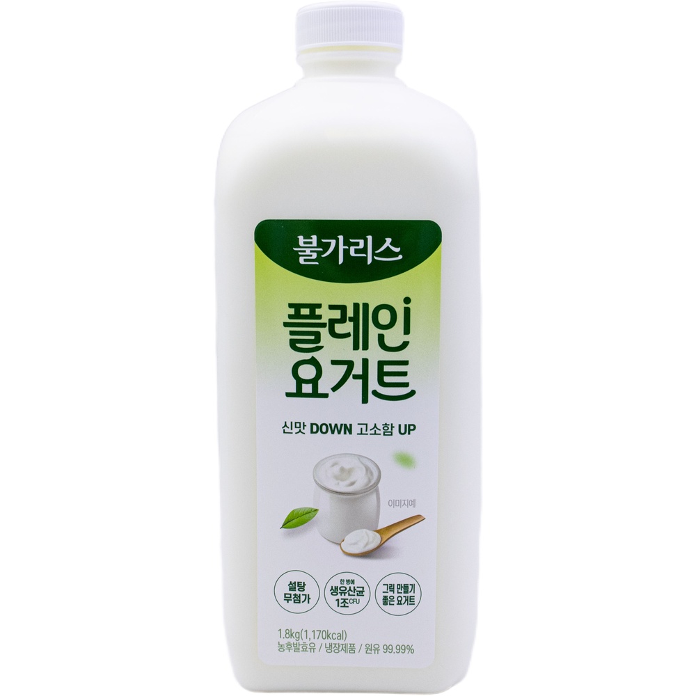 남양 불가리스 플레인 요거트 설탕무첨가 1.8kg