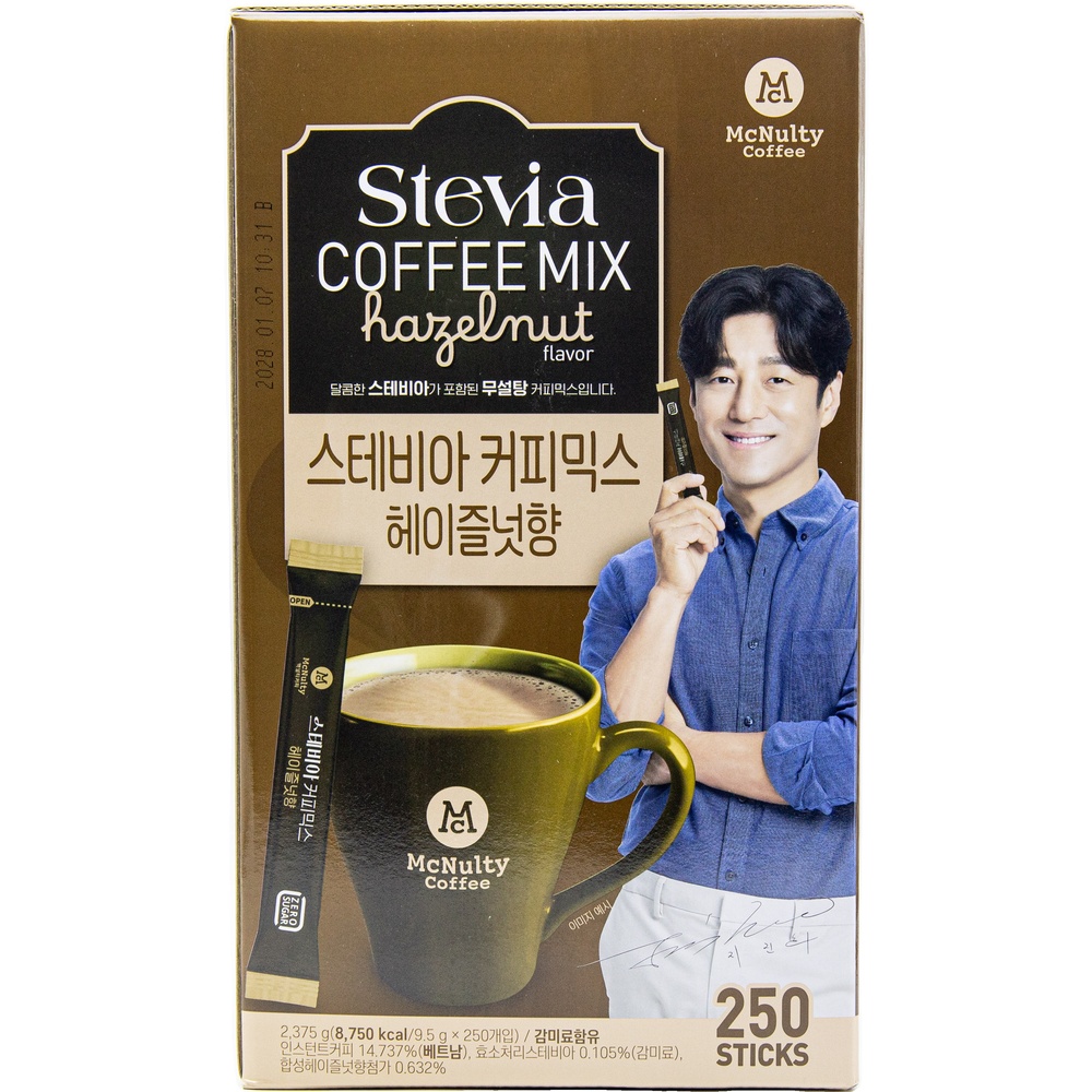 맥널티 스테비아 당제로 커피믹스 헤이즐넛향 9.5g