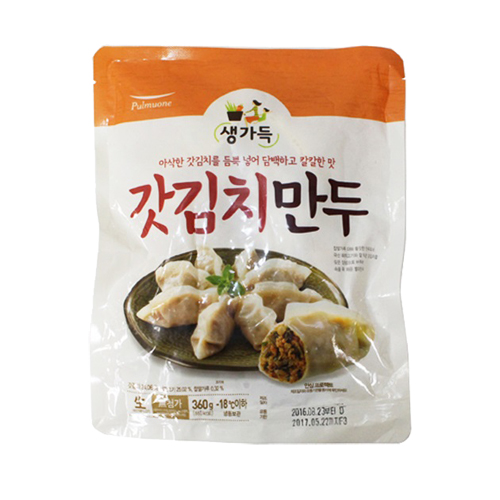 풀무원 생가득 갓김치만두 360g