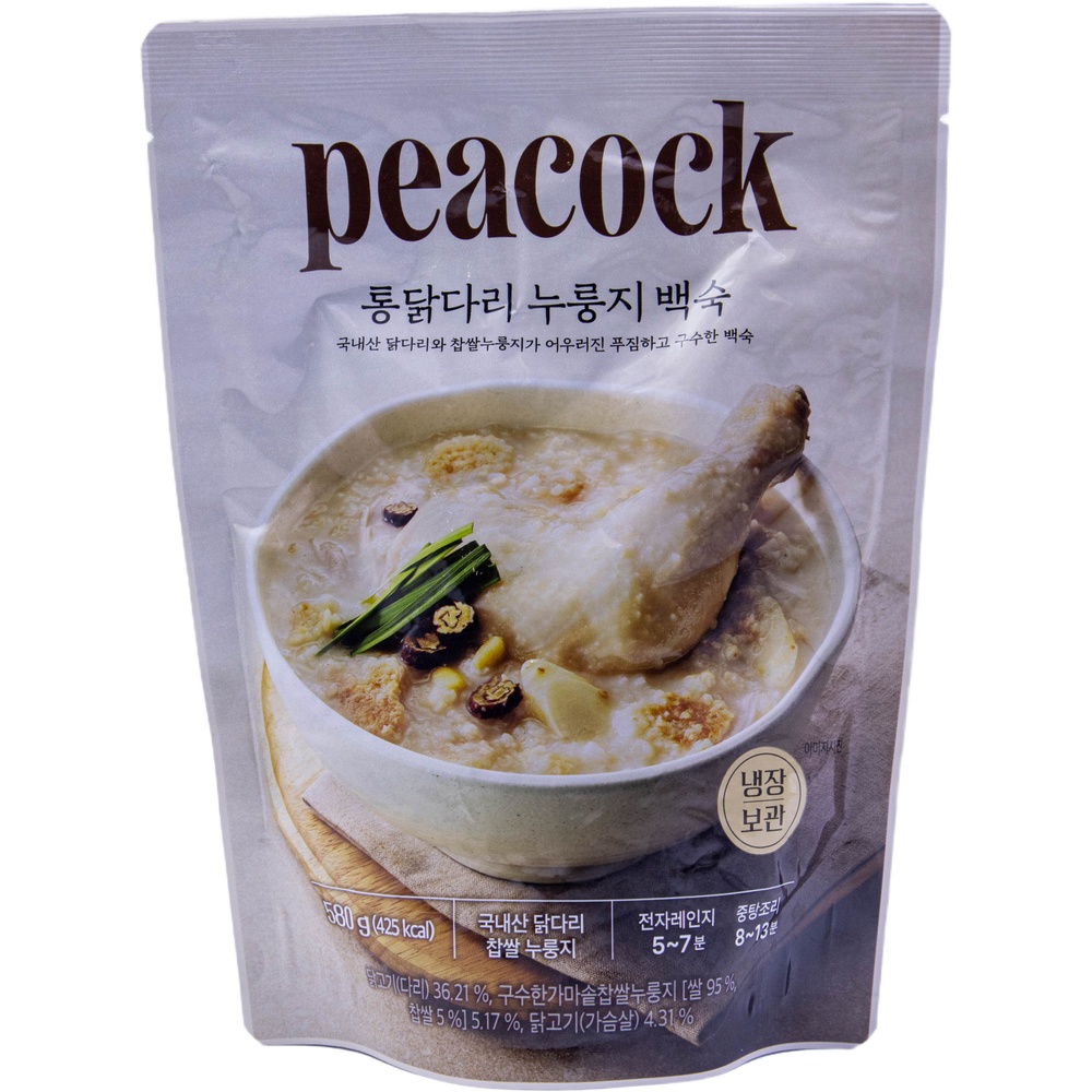 피코크 통닭다리 누룽지 백숙 580g