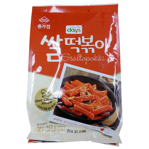 종가집 데이즈 쌀떡볶이 422g