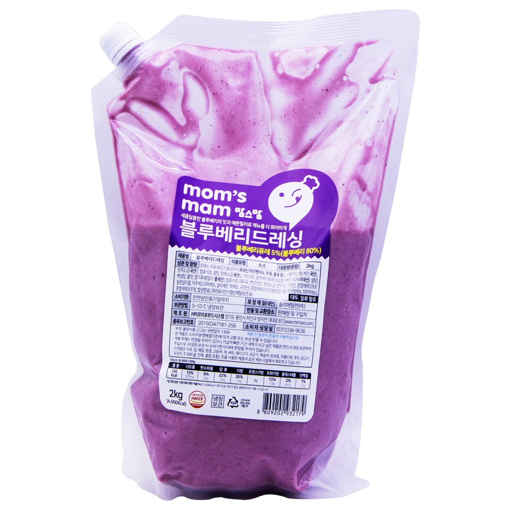 미르마로푸드시스템 맘스맘 블루베리드레싱 2kg