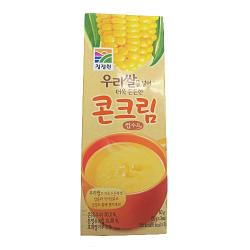 대상 청정원 우리쌀 콘크림컵수프 60g