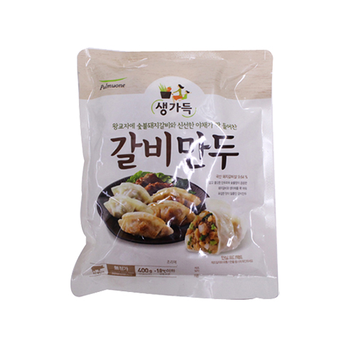 풀무원 생가득 갈비만두 400g