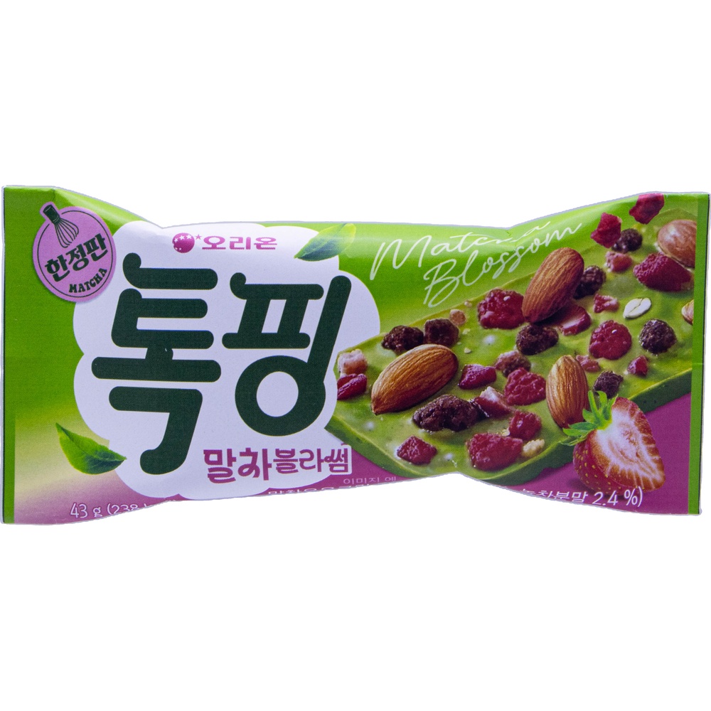 오리온 톡핑 말차블라썸 43g