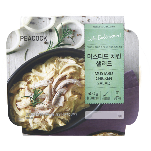 피코크 머스타드 치킨 샐러드 500g