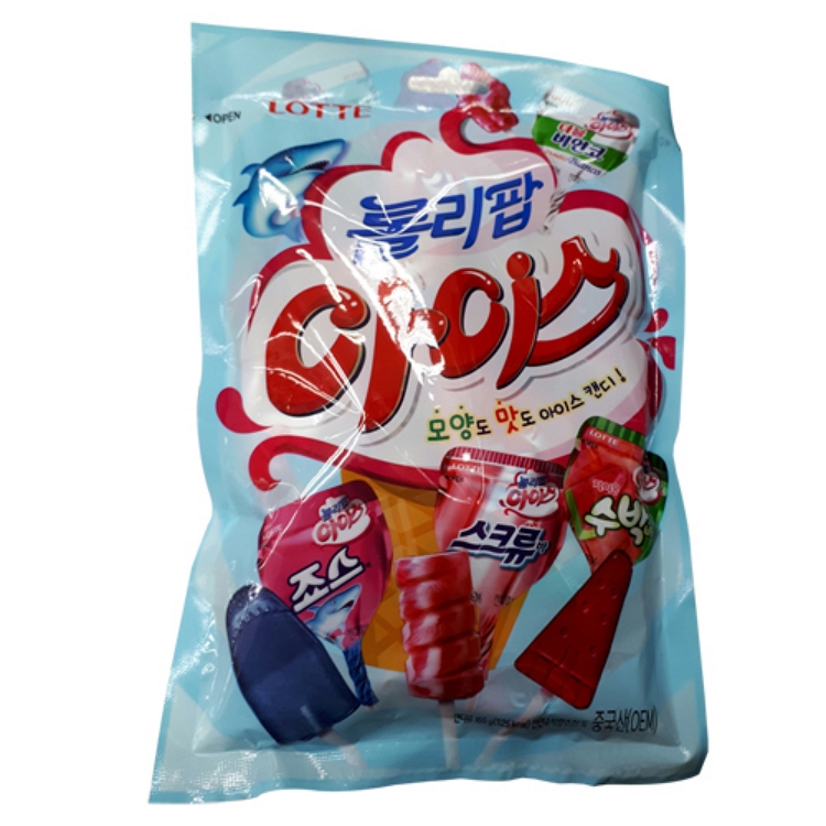 롯데 아이스 롤리팝 165g