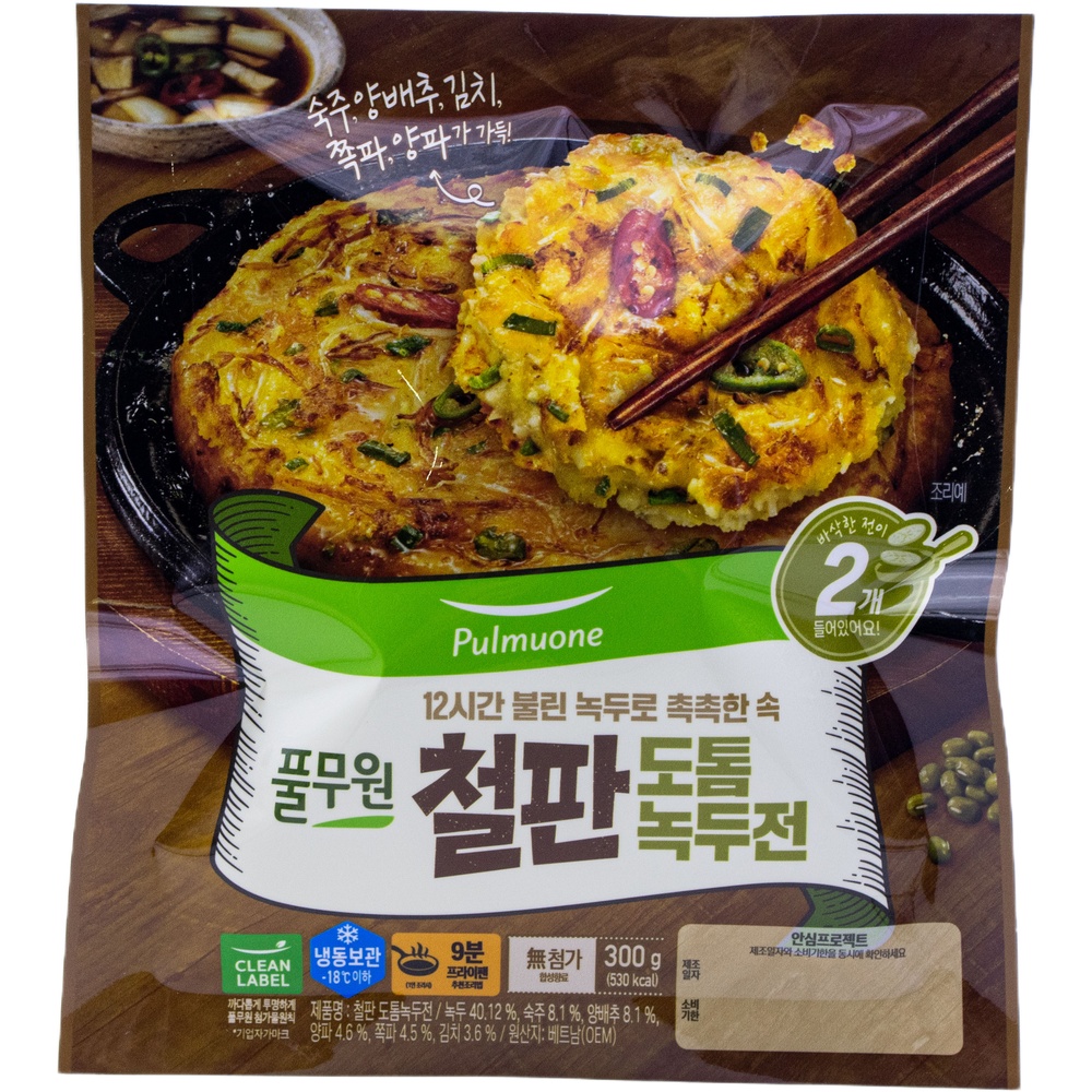 풀무원 철판 도톰 녹두전 300g