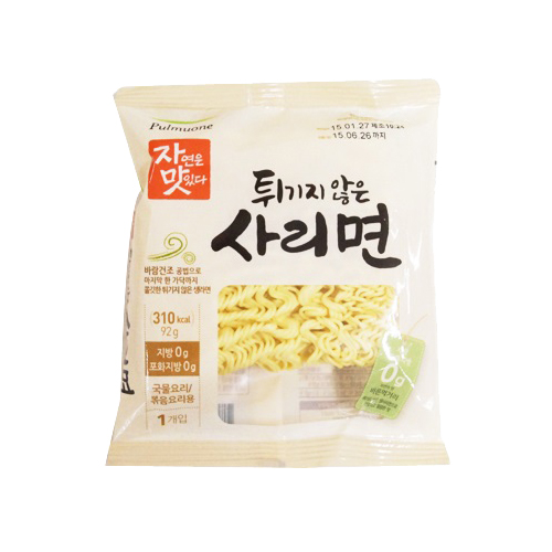 풀무원 자연은 맛있다 튀기지 않은 사리면 92g