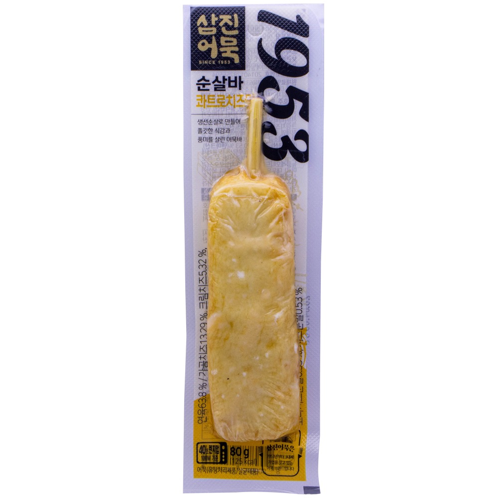 삼진어묵 순살바 콰트로치즈맛 80g