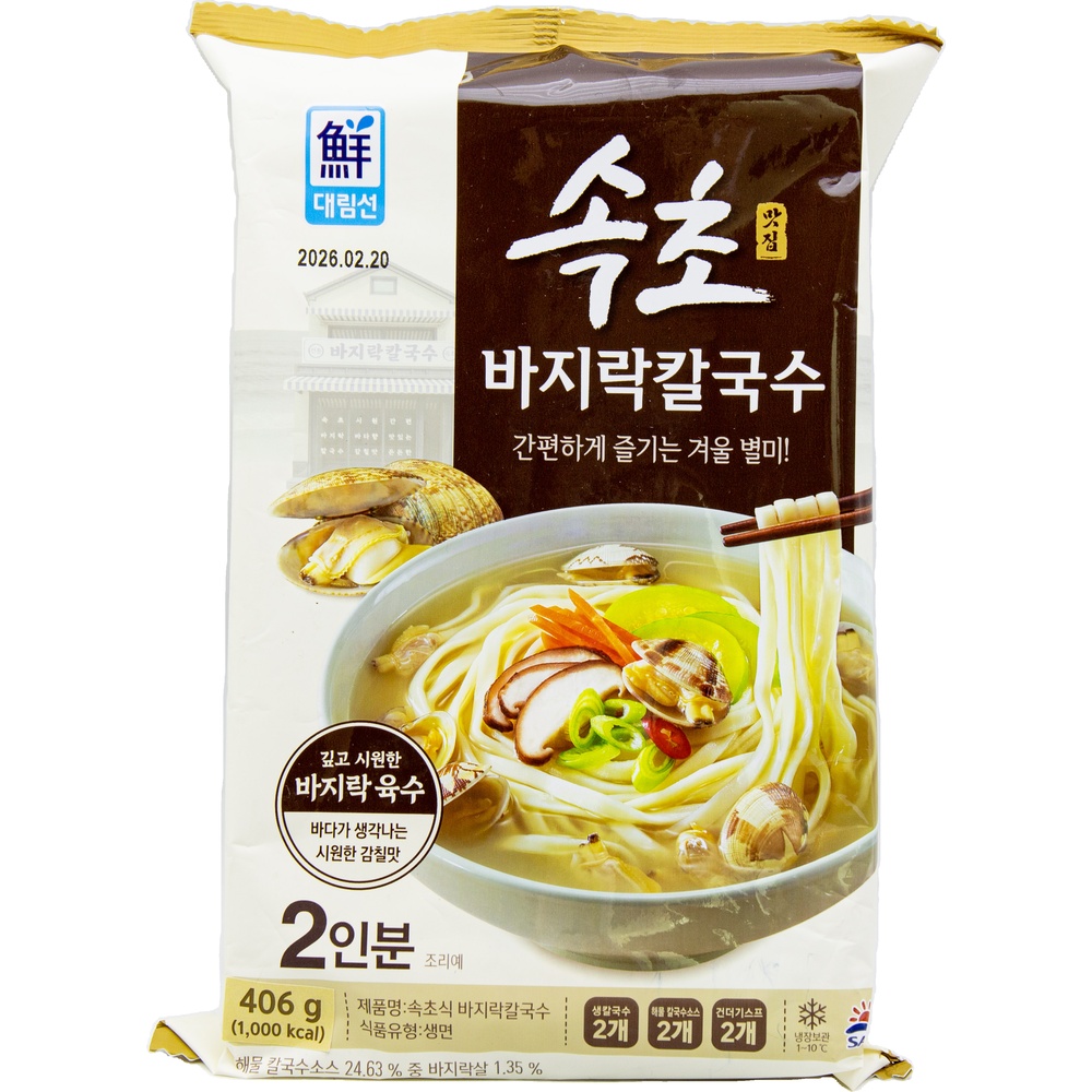 사조 대림선 속초식 바지락칼국수 203g