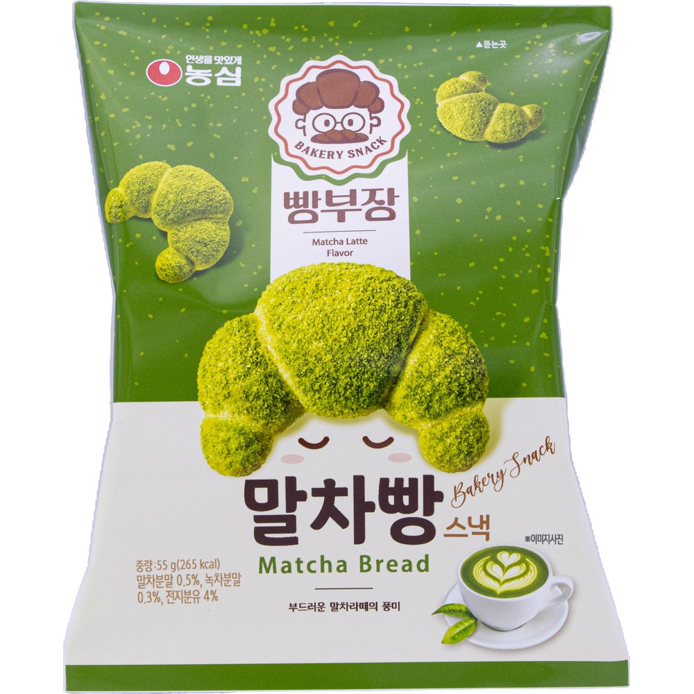 농심 빵부장 말차빵 55g