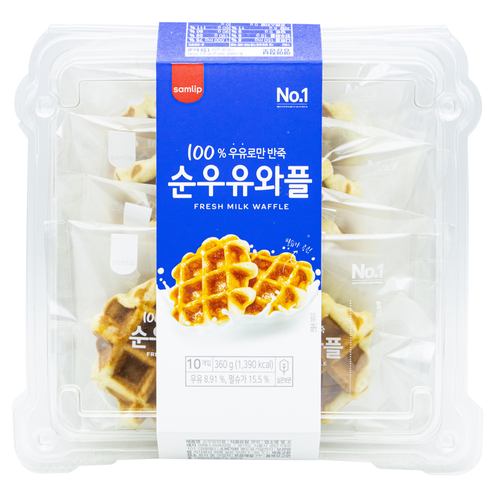 삼립 순우유와플 360g
