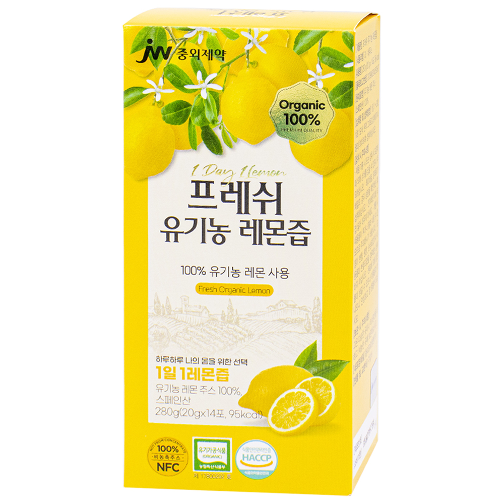 중외제약 프레쉬 유기농 레몬즙 20g