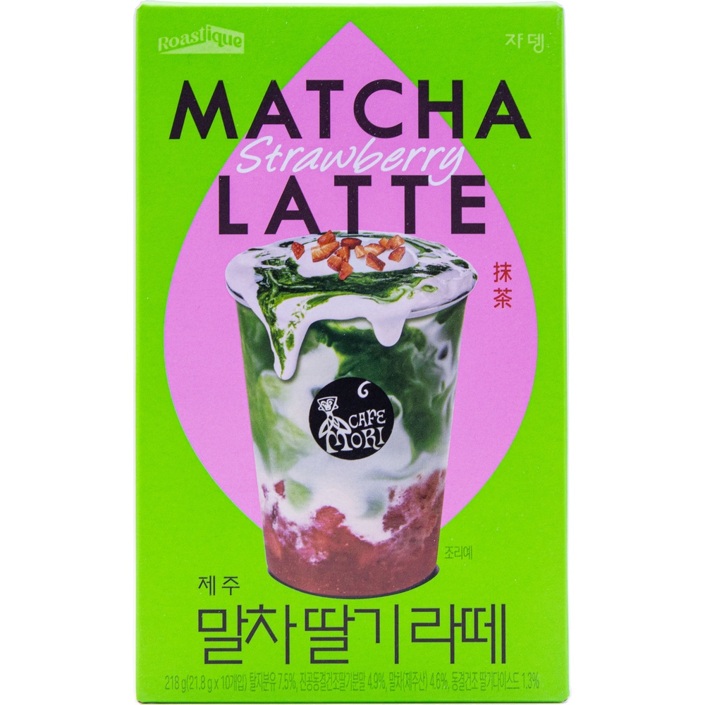 쟈뎅 로스티크 까페모리 말차 딸기 라떼 21.8g