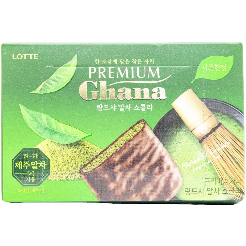 롯데 프리미엄 가나 랑드샤 말차 쇼콜라 7g