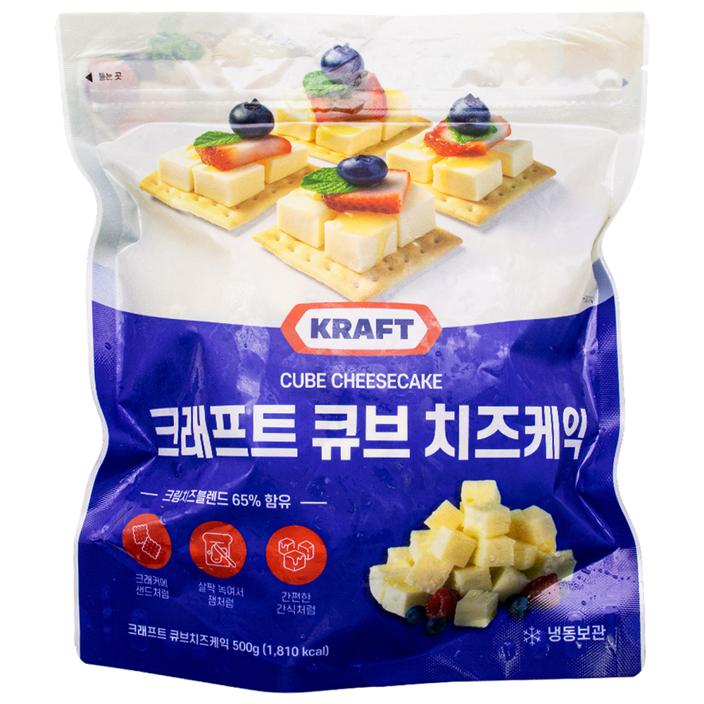크래프트 큐브 치즈케익 500g