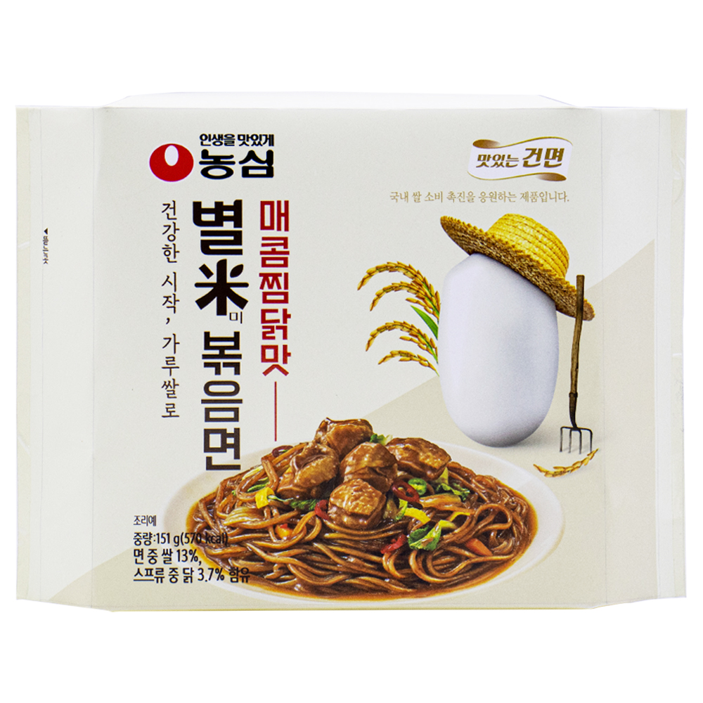 농심 별미볶음면 매콤찜닭맛 151g
